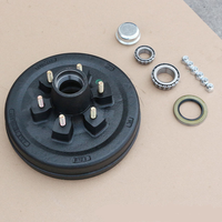Rem Tromol Besi Cor 5200lbs 6000lbs 6 Baut 12" Rem Tromol Trailer Elektrik untuk Dijual