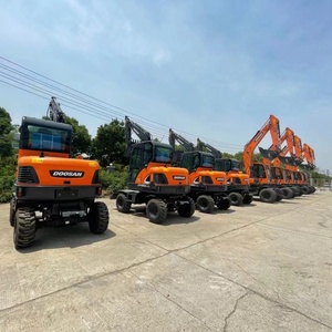 Excavadora de Ruedas Usada DOOSAN 60W DX60W, Mini Excavadora Anfibia de 6 Toneladas en Venta en Buenas Condiciones - Product Image 5