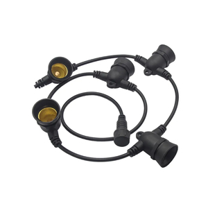 E27 ổ cắm dẫn vòng Hoa chuỗi ánh sáng 100m 50m không thấm nước PVC ngoài trời Festoon đèn 10A điện đánh giá - Product Image 1