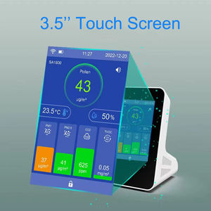 데스크탑 투야 와이파이 터치 스크린 PM1/PM2.5/PM10/TVOC/RH/TEMP/<span class=keywords><strong>CO2</strong></span>/포름 알데히드 가스 감지기 실내 공기질 <span class=keywords><strong>co2</strong></span> 미터 모니터 - Product Image 5