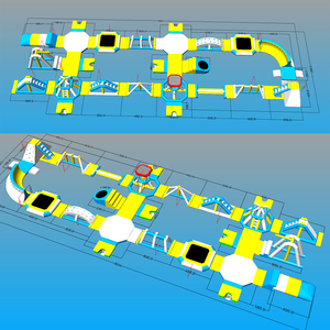 تصميم جديد 2026 لحديقة مائية قابلة للنفخ، حديقة مائية عائمة على الشاطئ، مورد معدات مائية قابلة للنفخ، حديقة بحرية للبيع - Product Image 6