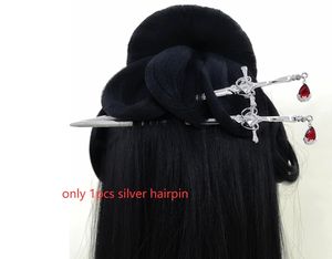 Nouveau Punk rubis pendentif épée épingle à cheveux chinois Simple bâtons de cheveux pour les femmes bricolage <span class=keywords><strong>coiffure</strong></span> cheveux plat accessoires à la mode - Product Image 1