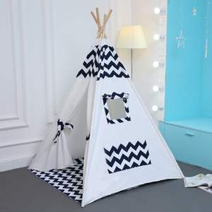 Tente de jeu pour enfants en toile de coton naturelle, château de jeu pour enfants en bas âge, maison de jeu intérieure pour enfants, salle de jeu pour enfants - Product Image 5