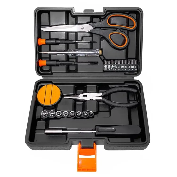 26PCS Hand Tools Woodworking Multi tool with Plastic Box Socket set Household Screwdriver tool sets