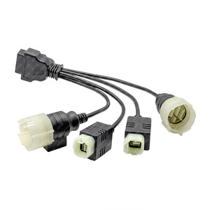 สายเคเบิลวินิจฉัยเครื่องยนต์นอกเรือซูซูกิ OBD2 ยาว 1 เมตร IP65 ชุดสายไฟอะแดปเตอร์ ECU สำหรับยานยนต์ - Product Image 3