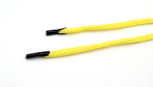 Custom Nylon/Cotton Coated Round Hollow Packaging with Plastic Tips Woven <b>Braided</b> <b>Cord</b> String Rope for Shoes Bags Garments - Product Image 5