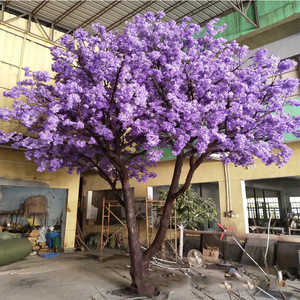 Árbol de <span class=keywords><strong>Jacaranda</strong></span> Artificial Realista con Flores Púrpuras, Ecológico, Resistente a los Rayos UV, de 2.5-6m, Tamaño Personalizado, para Exteriores, Pascua - Product Image 3