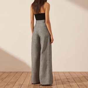 <span class=keywords><strong>Pantaloni</strong></span> in <span class=keywords><strong>Lino</strong></span> di Alta Qualità per <span class=keywords><strong>Donna</strong></span>, Nuovo Stile, Traspiranti, <span class=keywords><strong>100</strong></span>% <span class=keywords><strong>Lino</strong></span> e Cotone, Vita Alta, <span class=keywords><strong>Pantaloni</strong></span> da Completo - Product Image 4