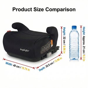 เบาะนั่งนิรภัยสำหรับเด็ก Loopingfun WG15 ได้รับการรับรองมาตรฐาน ECE R129 รับน้ำหนักได้ 36 กก. สำหรับเด็กอายุ 4-12 ปี สูง 125-150 ซม. <span class=keywords><strong>ระบบ</strong></span> <span class=keywords><strong>ISOFIX</strong></span> - Product Image 2