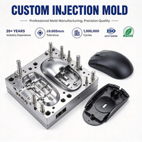 Coque de souris d'ordinateur personnalisée, moulage par injection plastique, moule de souris d'ordinateur en plastique, moulage par injection manuel