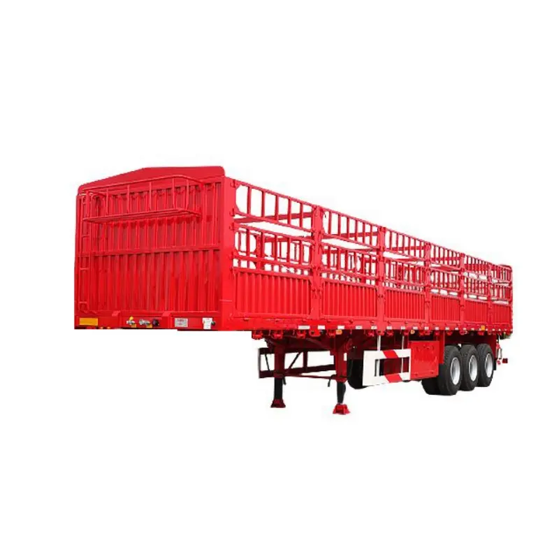 40 फीट वैन सेमी ट्रेलर केज वैन प्रकार लंबा वाहन परिवहन सेमी ट्रेलर/1800 मिमी दीवार वैन ट्रेलर