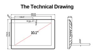 Giá rẻ trong tường 10.1 inch siêu thông minh nhỏ Android OS Tablet <span class=keywords><strong>ethernet</strong></span> PoE điện với HD đầu vào - Product Image 6