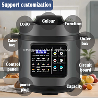 Cuisinière à pression électrique de luxe de haute qualité 6L, marmite électrique multifonction 6 litres pour la maison, grande cuisinière à pression intelligente