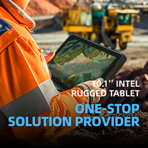 HUGEROCK W105 Hot sale Industriële 10.1 inch WIN 10 5000mAh Waterdichte IP68 Barcode Scanner 1D/2D QR <span class=keywords><strong>Code</strong></span> 8+128GB Robuuste Tablet PC - Product Image 2