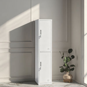 Lemari Pakaian Baja Dua Pintu dengan Kunci Pengaman - Product Image 2