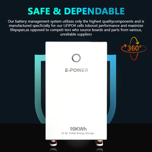 Batterie au lithium VICTPOWER 16 kWh 51,2 V, batterie solaire 314 Ah 320 Ah, stockage d'énergie à domicile, 6000 cycles avec certification CE - Product Image 6