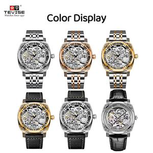 Reloj Mecánico Automático de Lujo Tevis 894, Caja de Aleación, Correa de Cuero, Resistente al Agua 3BAR, Reloj de Negocios para <span class=keywords><strong>Hombre</strong></span> - Product Image 2