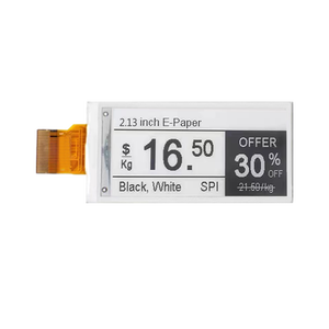 GL Factory 2,13 Zoll 250x122 Auflösung Schnelle Bildwiederholrate E-Ink Display Modul 30x60x2mm für Regaletiketten Digitales E-Paper 24Pin SPI - Product Image 2