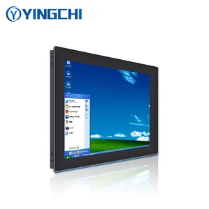 YINGCHI 13.3 Inch Industrial Panel Pc Touch Screen Monitor J4125 2* LAN 2*COM Capacitive Display Wall Mount All In 1 Pc