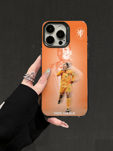 <span class=keywords><strong>Cover</strong></span> per <span class=keywords><strong>iPhone</strong></span> 16/15/14/13/12 ProMax con Giocatore di Calcio Olandese Sfumato <span class=keywords><strong>Arancione</strong></span>, Custodia Opaca Antiurto Personalizzata - Product Image 2