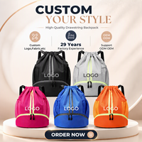 Sac à dos de sport unisexe tendance, imperméable, séparé pour articles secs et humides, avec cordon de serrage, en polyester, portable, 21L, pour la natation