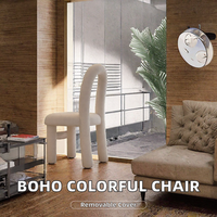 Fauteuil inclinable moderne en tissu coloré, extensible, pour salon, canapé, tabouret d'appoint, chaise de maquillage pour hôtel et salon de beauté