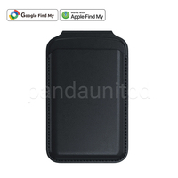 Rastreador Inteligente de Alta Calidad, Compatible con Android, Mini Etiqueta Localizadora, Porta Tarjetas de Cuero Magsafe, Rastreador de Mascotas con Color y Forma Personalizados
