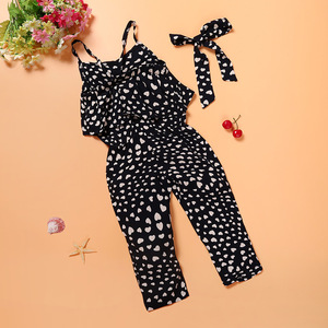 Cuentos de Niños Americanos europeos Ropa para niños Polka Dot Faux Mameluco de dos piezas Correa de talla grande Mono de mujer Envío - Product Image 1