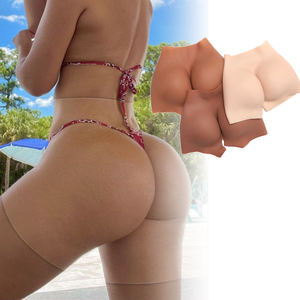 In Silicone femminile Sexy fianchi imbottitura pantaloni 1.2cm glutei aumento barbone realistico per le donne mozziconi finti per le donne e Crossdresser - Product Image 1