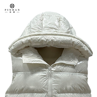 Veste sans manches en duvet de canard blanc chaud à la mode veste courte à capuche pour femmes débardeur manteau en duvet gilet pour hommes et femmes