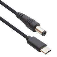 Câble de charge pour ordinateur portable USB-C vers DC (prise ronde 5521) à activation par ligne PD, haute puissance 5V-20V