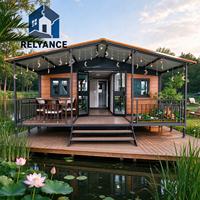 Maison conteneur extensible RELYANCE pour usage bureautique, design moderne minimaliste, prête à être expédiée, de une à quatre chambres, vente chaude