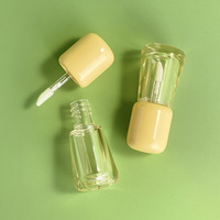Emballage cosmétique 3.5ml coloré Lipgloss Container Lip Glaze Bottle avec brosse Hot Pink Lip Gloss Tubes