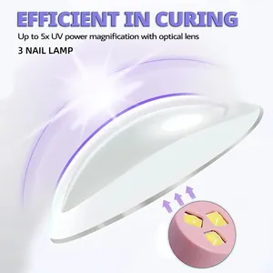 Lampe UV LED portable pour ongles, sécheuse à ongles LED manuelle pour le séchage du vernis gel, lampe UV adaptée à un usage domestique ou en salon - Product Image 4