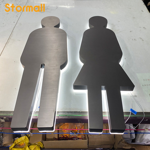 Enseigne rétroéclairée personnalisée en acrylique et métal, lettres de logo 3D rétroéclairées pour extérieur, signalétique lumineuse à LED pour Tolit - Product Image 2