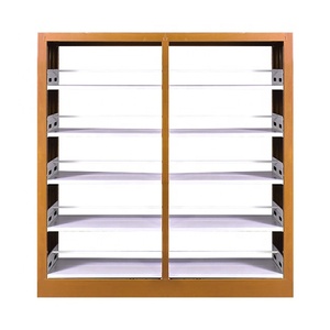 Trường Kim Loại Đôi Bên Thép Sử Dụng Trung Quốc Thiết Kế Hiện Đại Bibliotheque <span class=keywords><strong>Bookshelf</strong></span> Thư Viện Thép Công Nghiệp Thư Viện <span class=keywords><strong>Bookshelf</strong></span> - Product Image 2