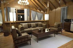 Stile bocca di balena casa sull'albero in legno Villa Heavy Duty all'aperto Lodge terrazza Semi-infinito piscina a due piani baita <span class=keywords><strong>Resort</strong></span> - Product Image 6