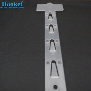 Tienda de artículos Colgando Clips de exhibición de plástico Soporte de tiras para imprimir con encabezado de etiqueta - Product Image 1