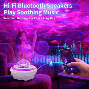 Projecteur Aurora Lumière Étoilée Laser Musique Espace Haut-parleur Ambiance Lumière Nocturne Étoile avec Télécommande Contrôle par Application pour Chambre d'Enfant - Product Image 6