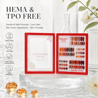 Nouvelle conception, vernis à ongles gel effet œil de chat Hema TPO gratuit, coffret cadeau de Noël, marque privée, kit gel UV pour l'automne, collection en boîte, vente en gros