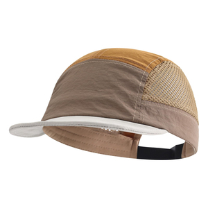 Gorra de camping de malla de 5 paneles personalizada, gorras de nailon de secado rápido para correr al aire libre, gorra de pico de pato para hombre y mujer - Product Image 4