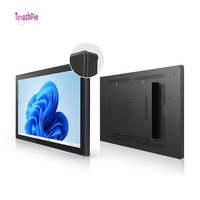 Moniteur industriel tout-en-un tactile capacitif 27 pouces USB RS232, large plage de tension DC12-24V pour atelier