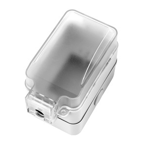 กล่องเต้ารับติดผนังภายนอก 120V IP66 วัสดุ PC กันน้ำ กันฝุ่น พร้อมพอร์ต USB สายดินมาตรฐาน กระแสไฟ 15A - Product Image 1