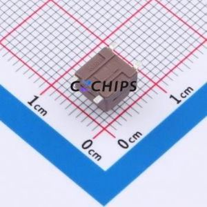 TSX06311-070D332DH-R0700 Tactile Switch SMD-4P,6.1x6.1mm Switch Single Pole Single Throw Round Button 1.8N 6.1mm - Product Image 2