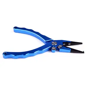 Wholesale Price best value hook remover and ring opener aluminum fishing pliers B10