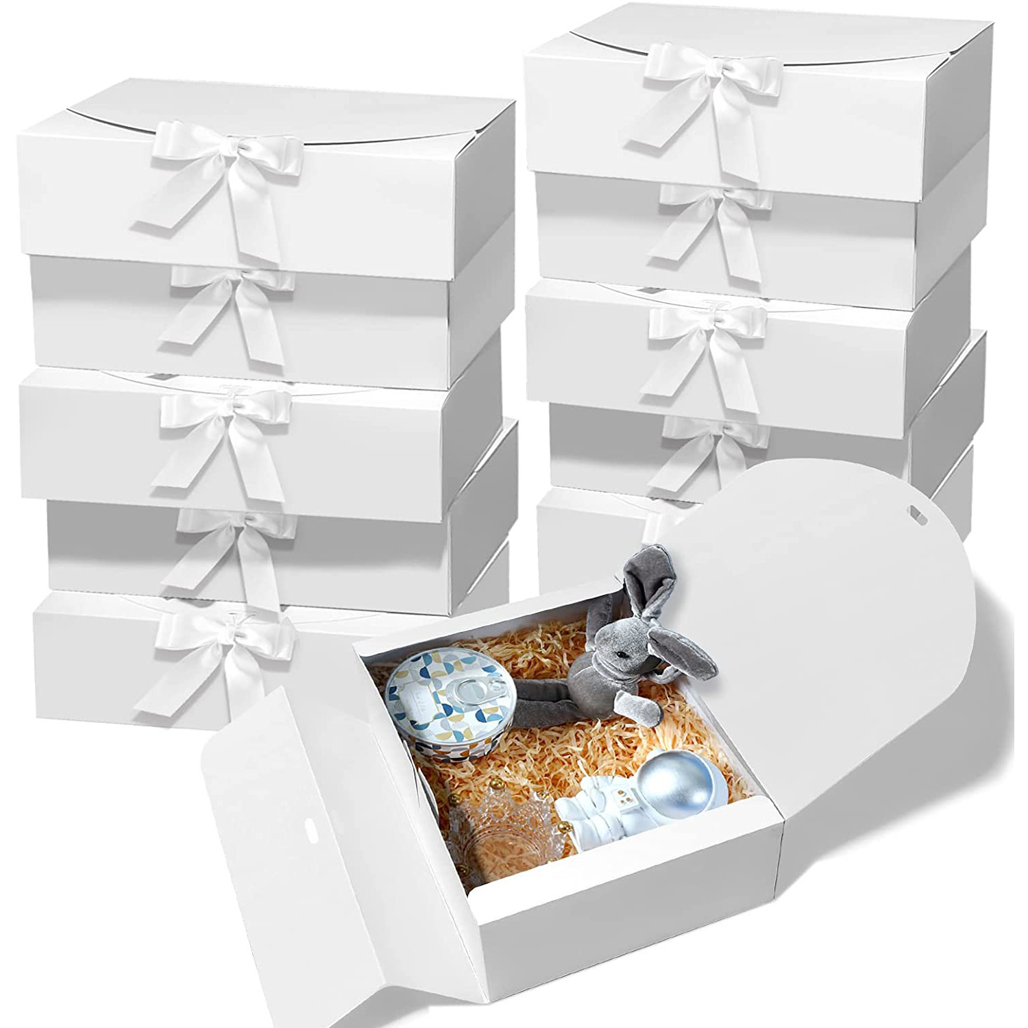 Caja de regalo blanca (cinta blanca)
