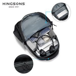 Kingsons Student <b>Backpack</b> 15 Inches Waterproof Fabric For Girls School Use - Product Image 4