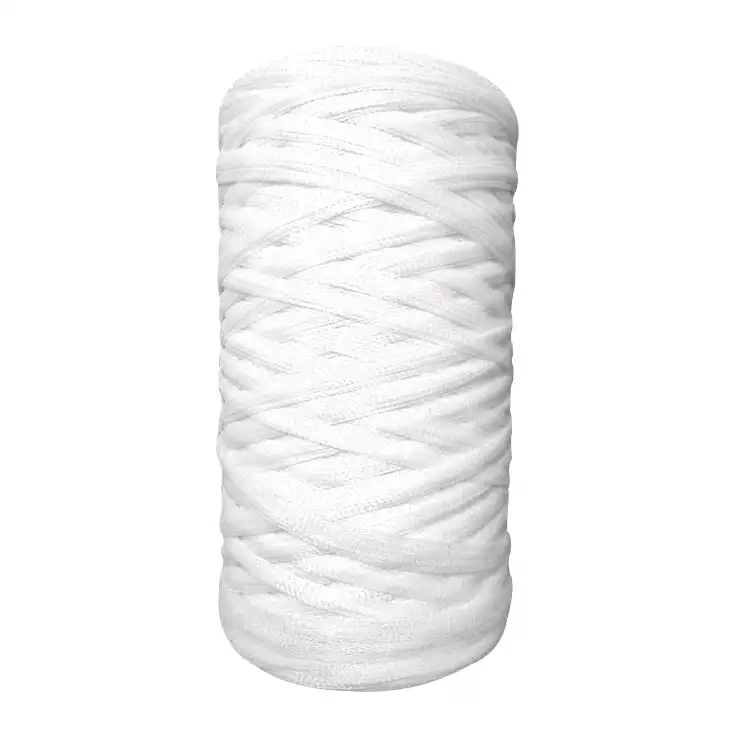 Stocked white filter net in roll