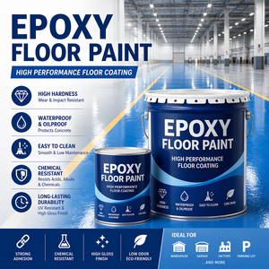 Revêtement de sol époxy autonivelant de qualité industrielle, durable, imperméable et résistant à l'usure <span class=keywords><strong>pour</strong></span> entrepôt - Product Image 1