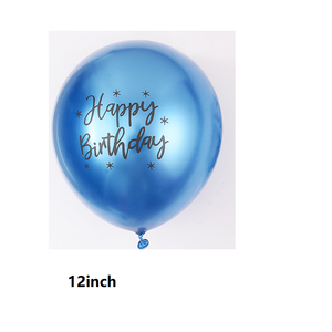 ลูกโป่งงานวันเกิด12นิ้วลูกโป่งยางสีโลหะพิมพ์ตามสั่งตกแต่งงานเลี้ยงวันเกิด - Product Image 6